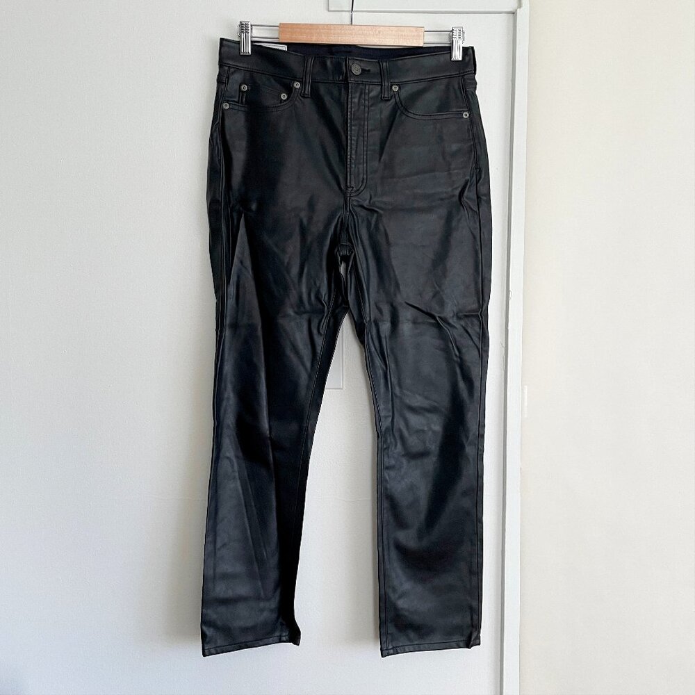 GAP Vintage Slim High Rise Faux Leather Pants